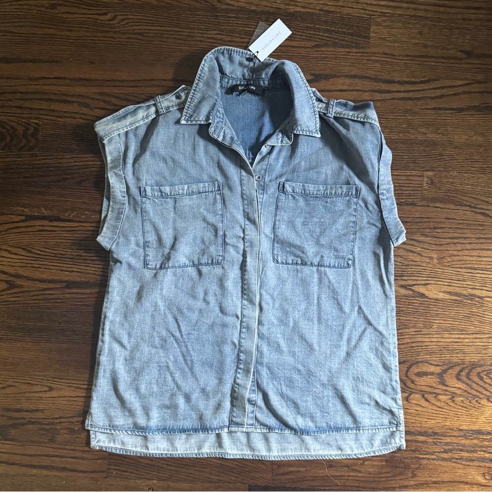 Denim Blouse NWT Size Small